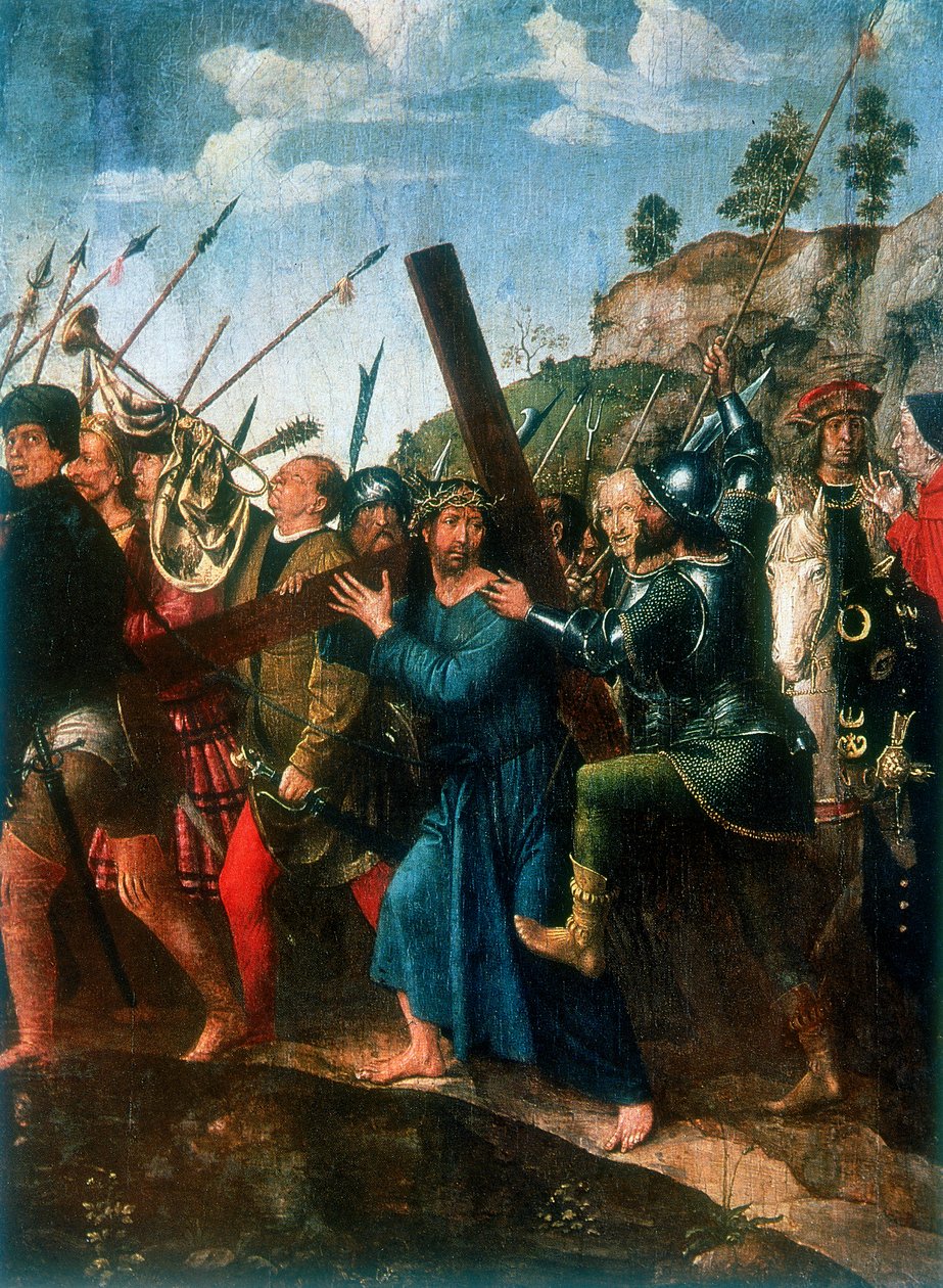Jesus på veien til Golgata, sent på 1400-tallet tidlig på 1500-tallet av Michael Sittow