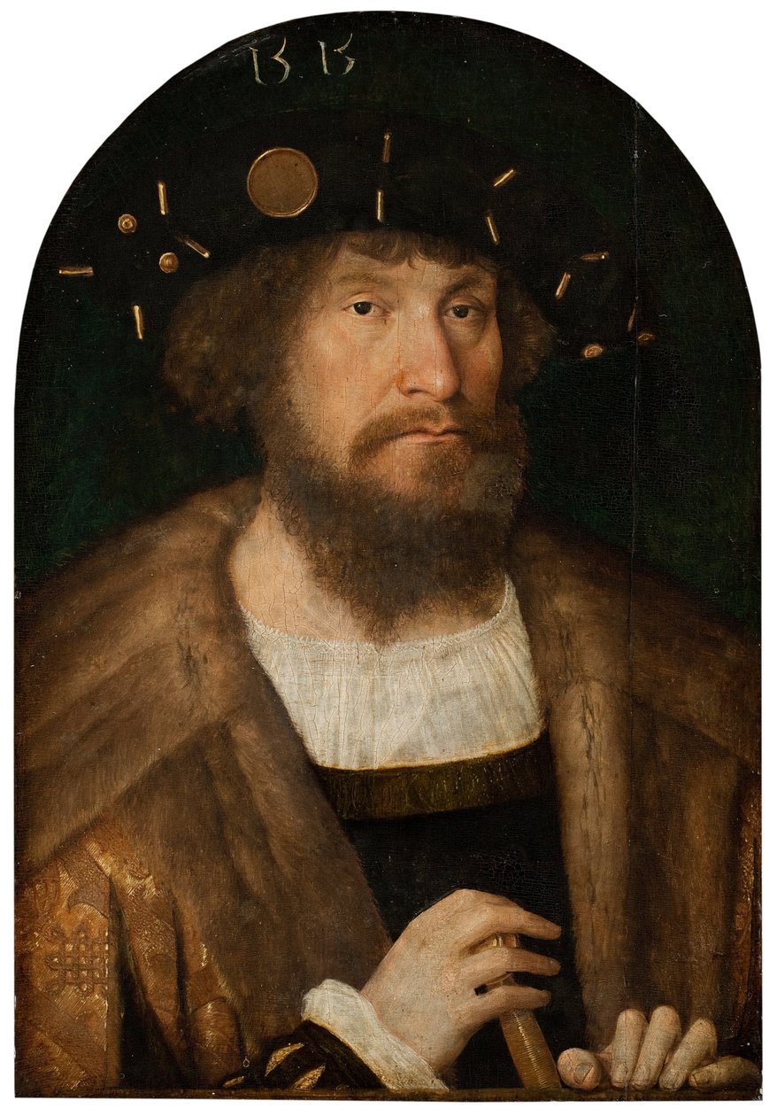 Portrett av kong Christian II av Danmark 1481-1559, 1514 eller 1515 av Michael Sittow