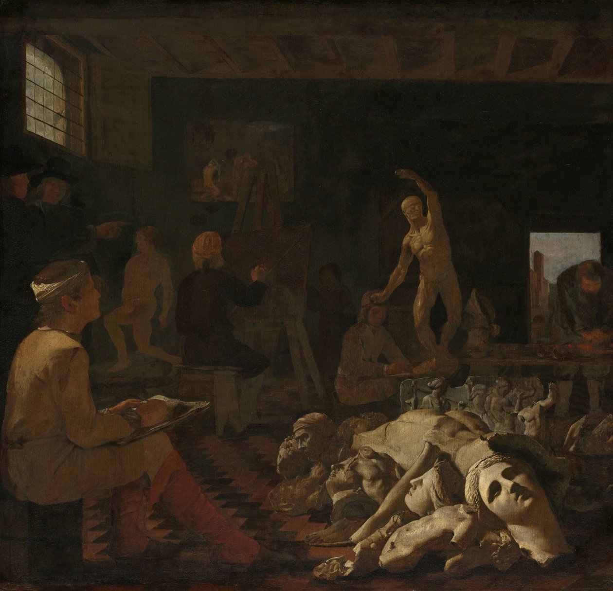 Et malerstudio av Michael Sweerts