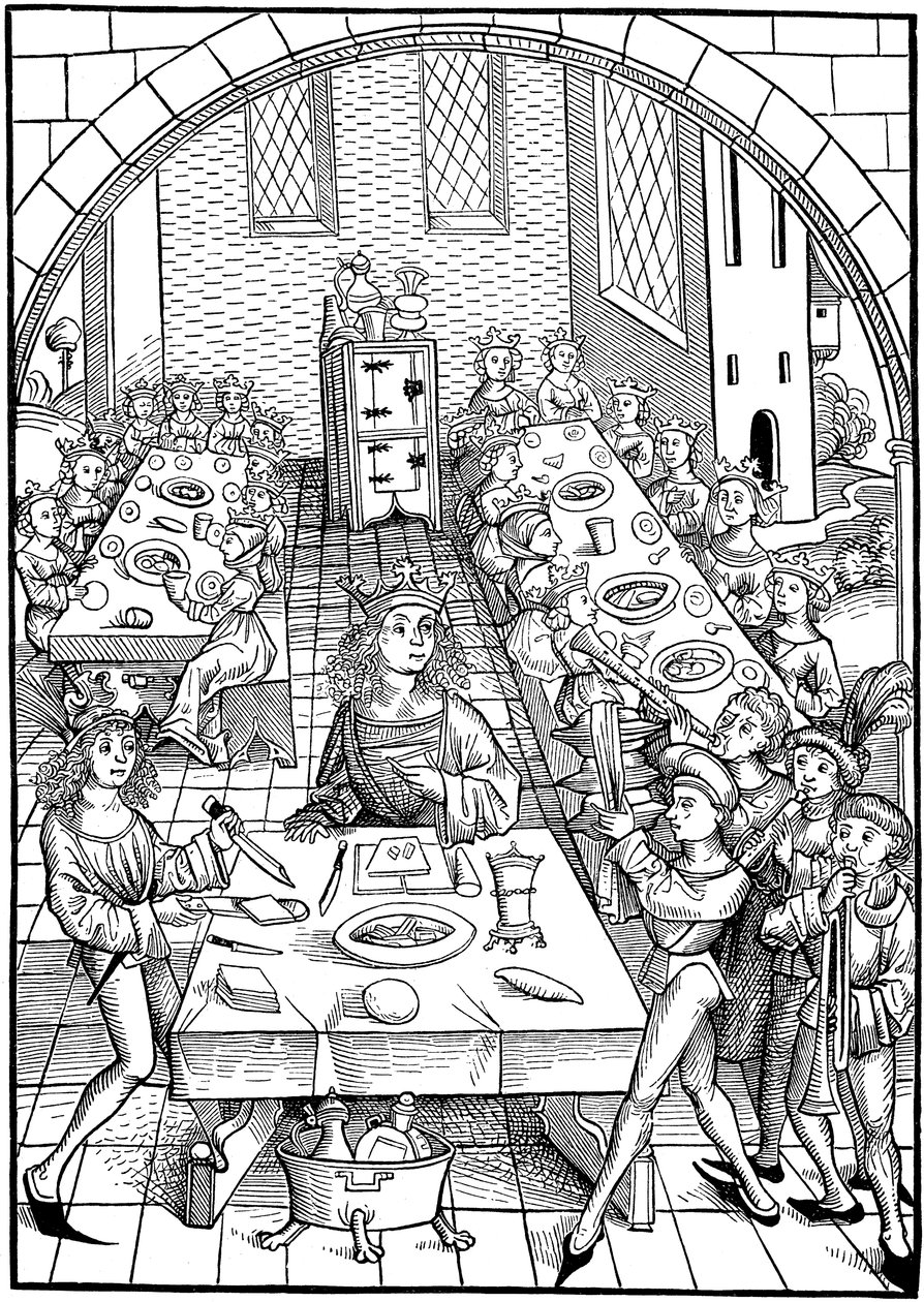 Illustrasjon til boken Schatzkammer, 1490-1491 av Michael Wolgemut