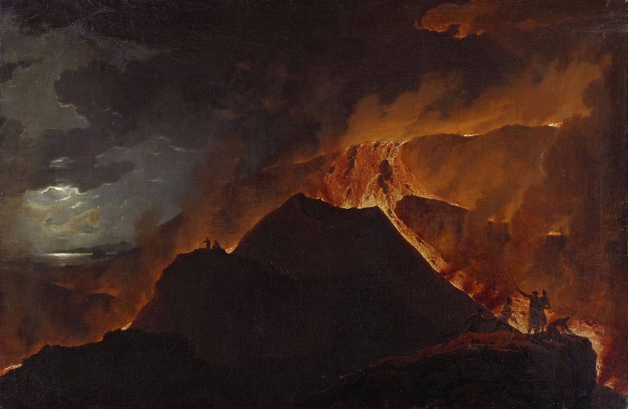Nyklassisisme: Vesuv-fjellets utbrudd av Wutky, Michael (1739-1822) av Michael Wutky