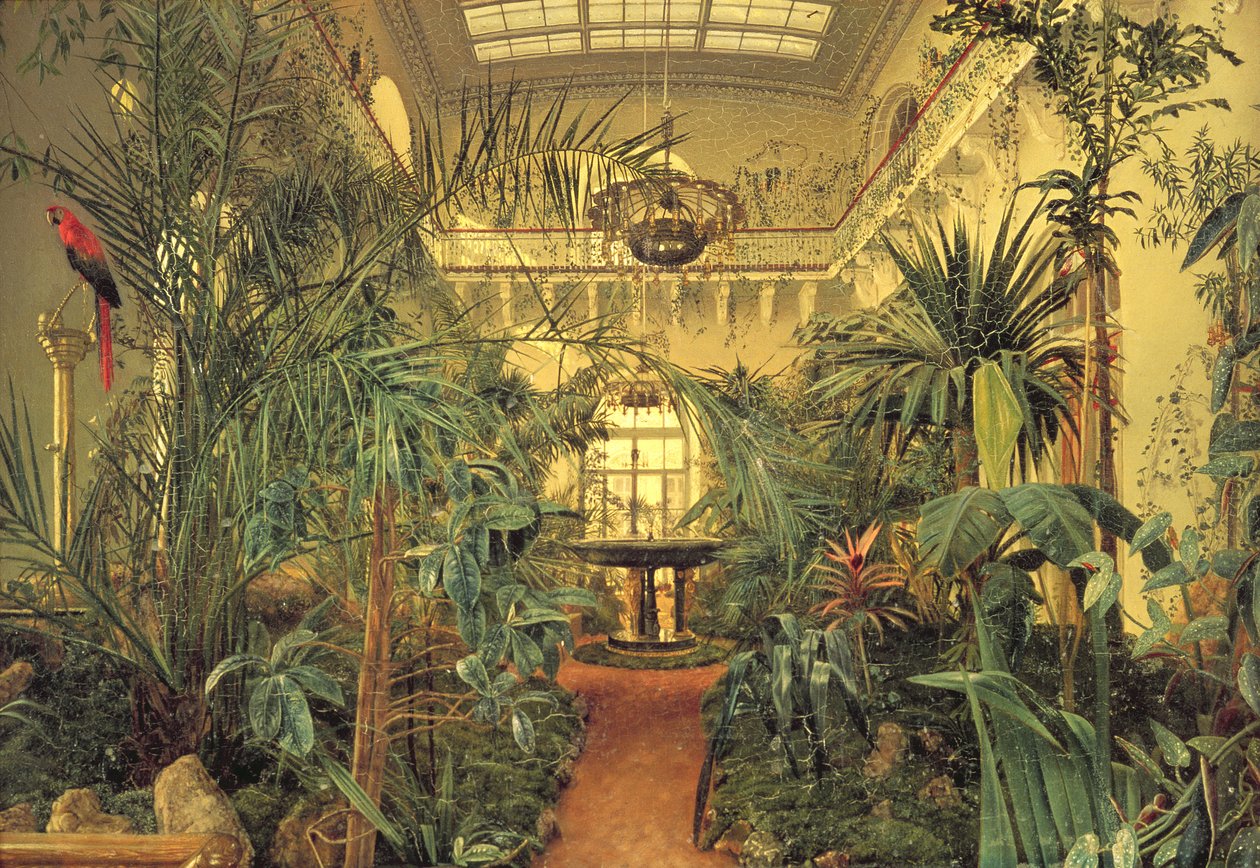 Vinterhagen i vinterpalasset, St. Petersburg, 1840 av Michail Ivanovich Antonov