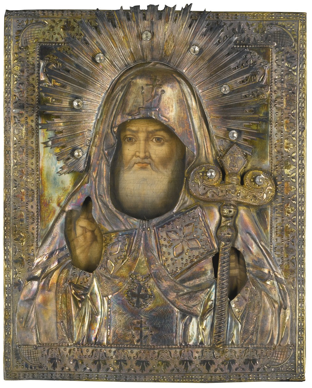 Den hellige Mitrofan av Voronezh, 1835 av Michail Vasilyevich Borodulin