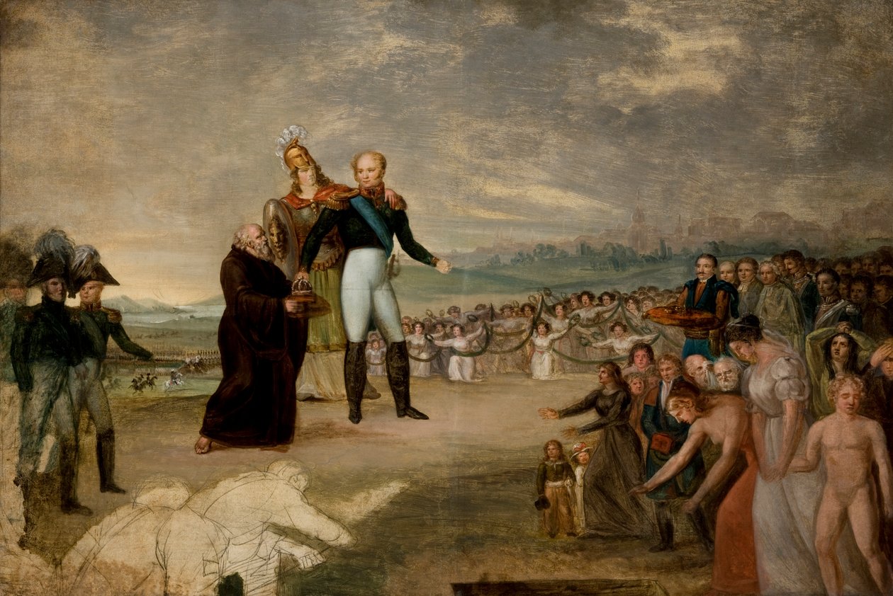Alexander I kronet konge av Polen (olje på lerret) av Michal Stachowicz