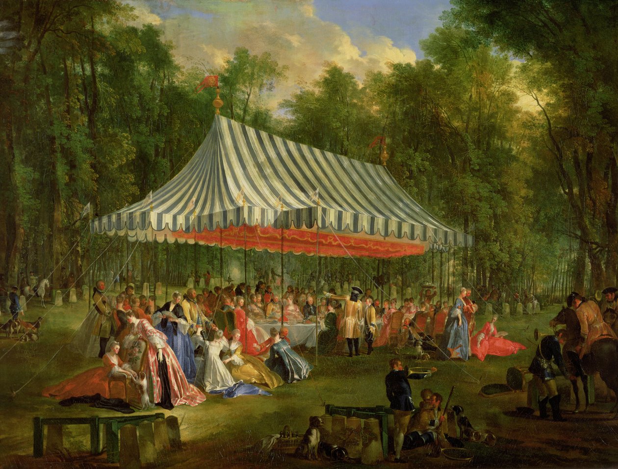 Festival gitt av prinsen av Conti til prinsen av Brunswick-Lunebourg på l