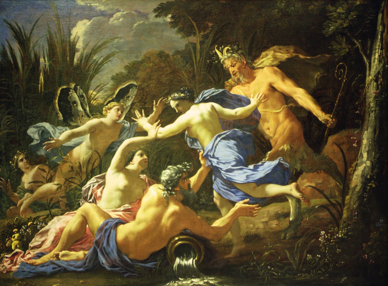 Pan og Syrinx, 1657 av Michel Dorigny