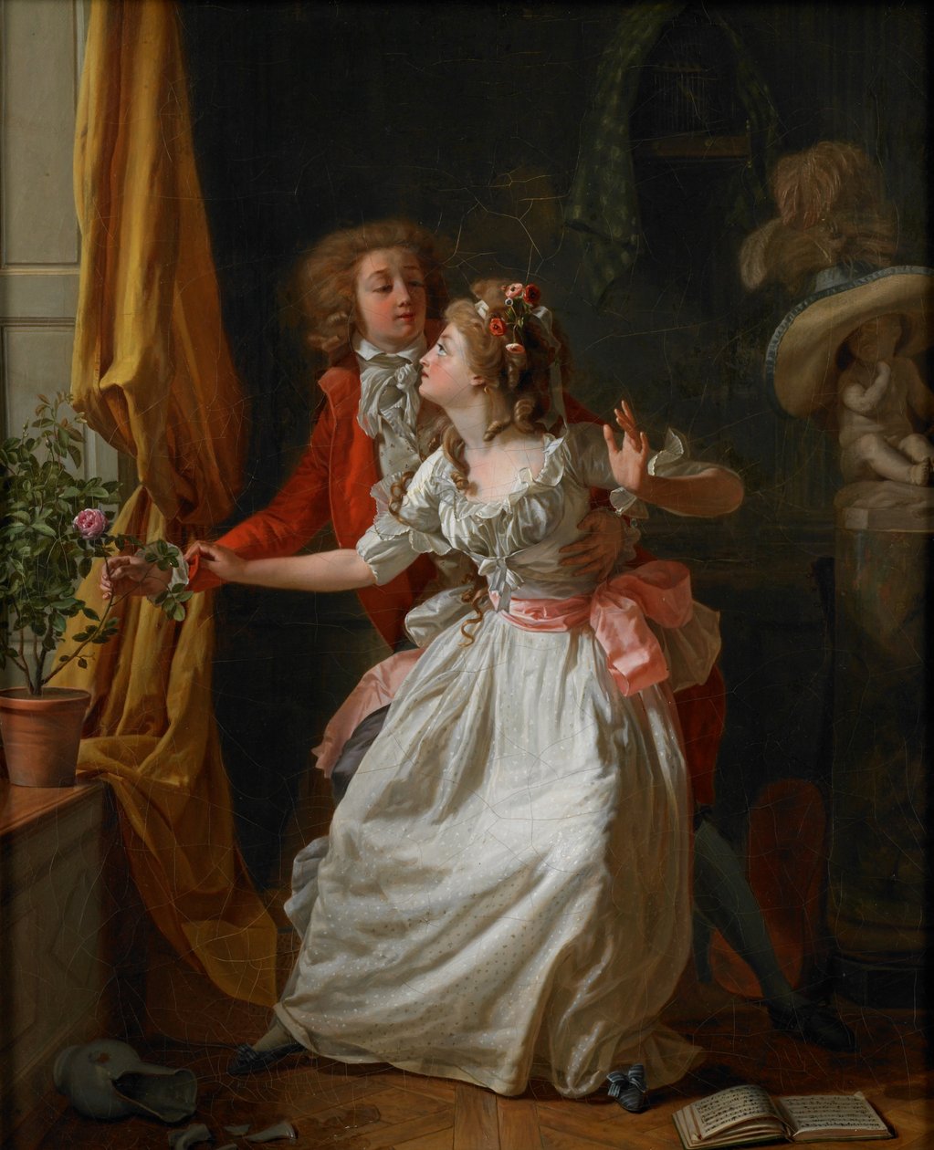 Den dårlig forsvarte rosen, 1789 av Michel Garnier
