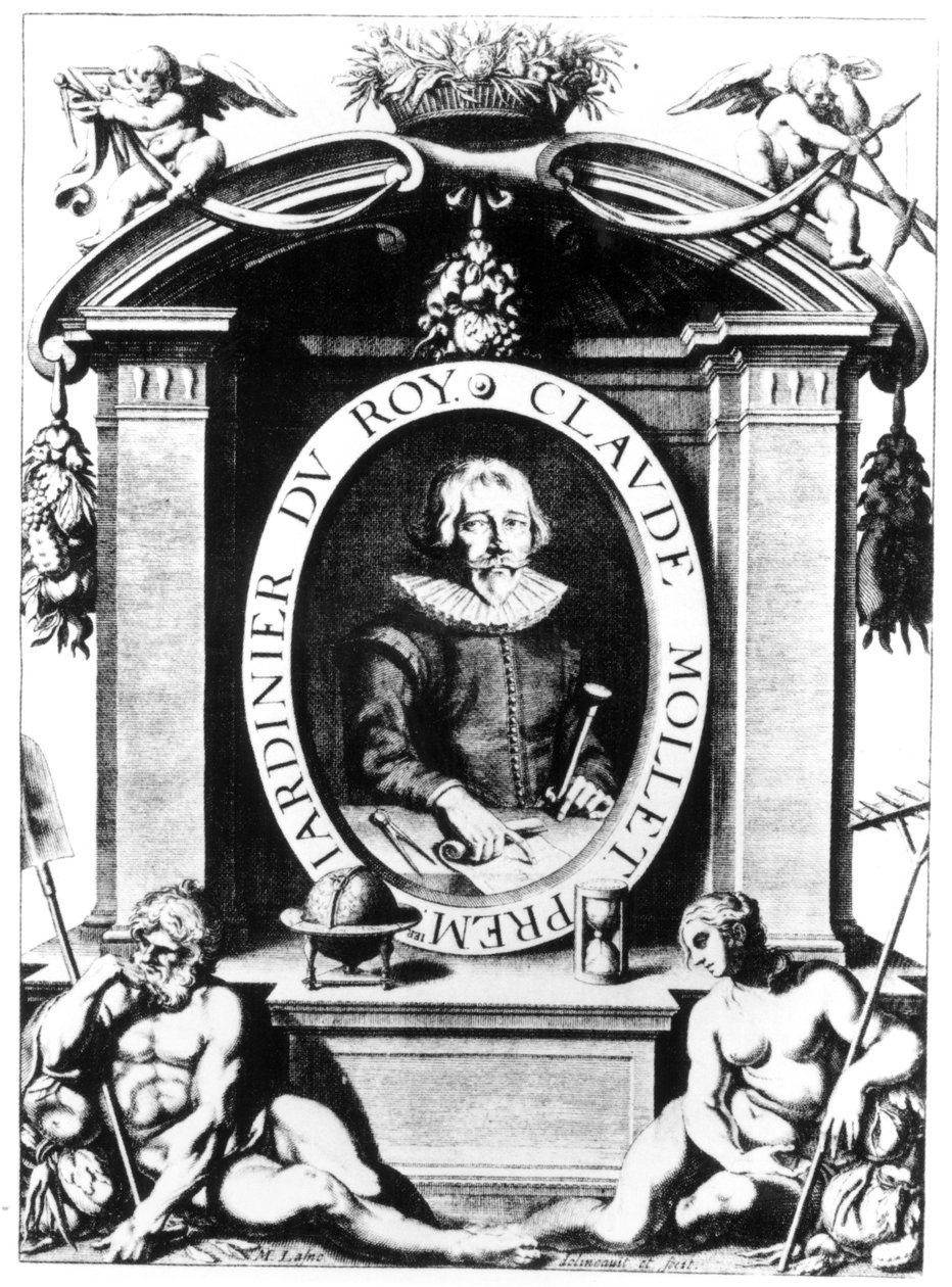 Portrett av Claude Mollet, frontispice til 