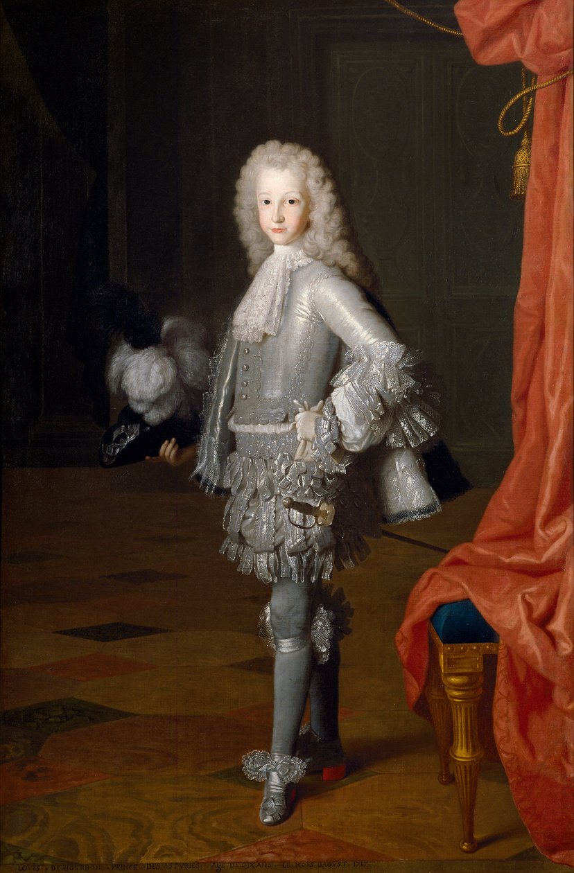 ""Portrett av Louis I av Spania (1707-1724)"" (Louis I som prins av Asturias) Maleri av Michelangelo Houasse (1680-1730) 1717 Dim 172x112 cm Museo del Prado, Madrid av Michel Ange Houasse