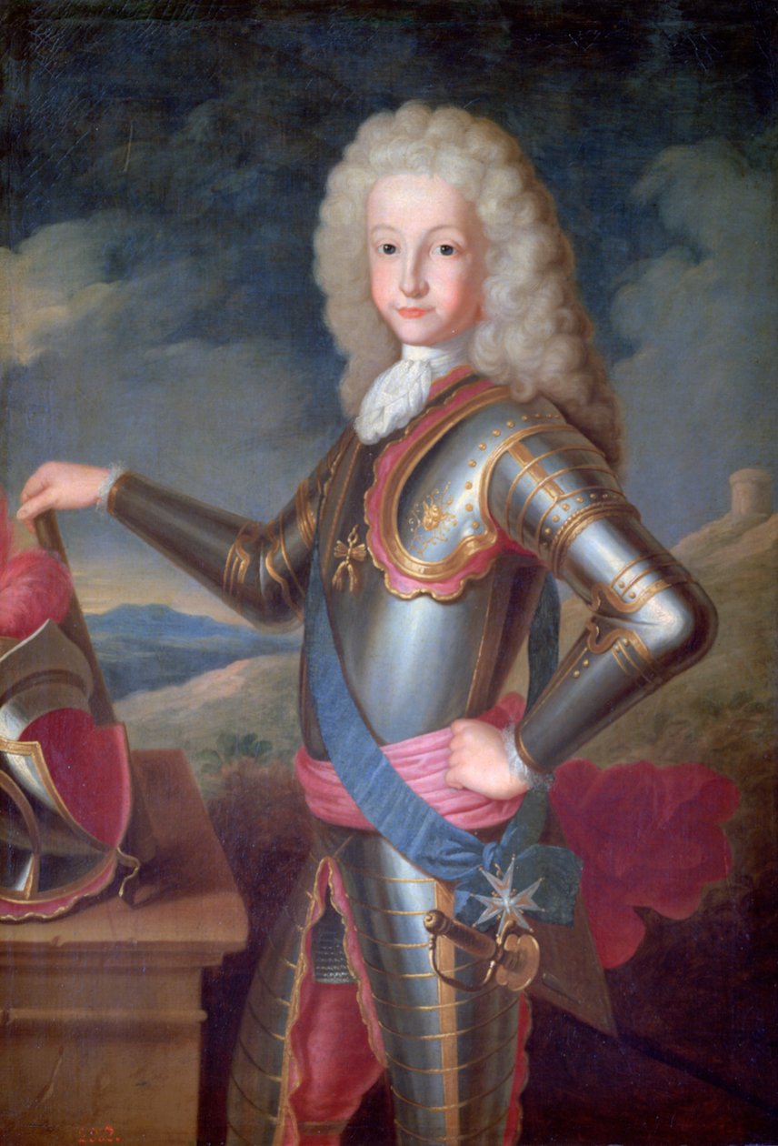 Louis I, prins av Asturias, konge av Spania, c1700-1730 av Michel Ange Houasse