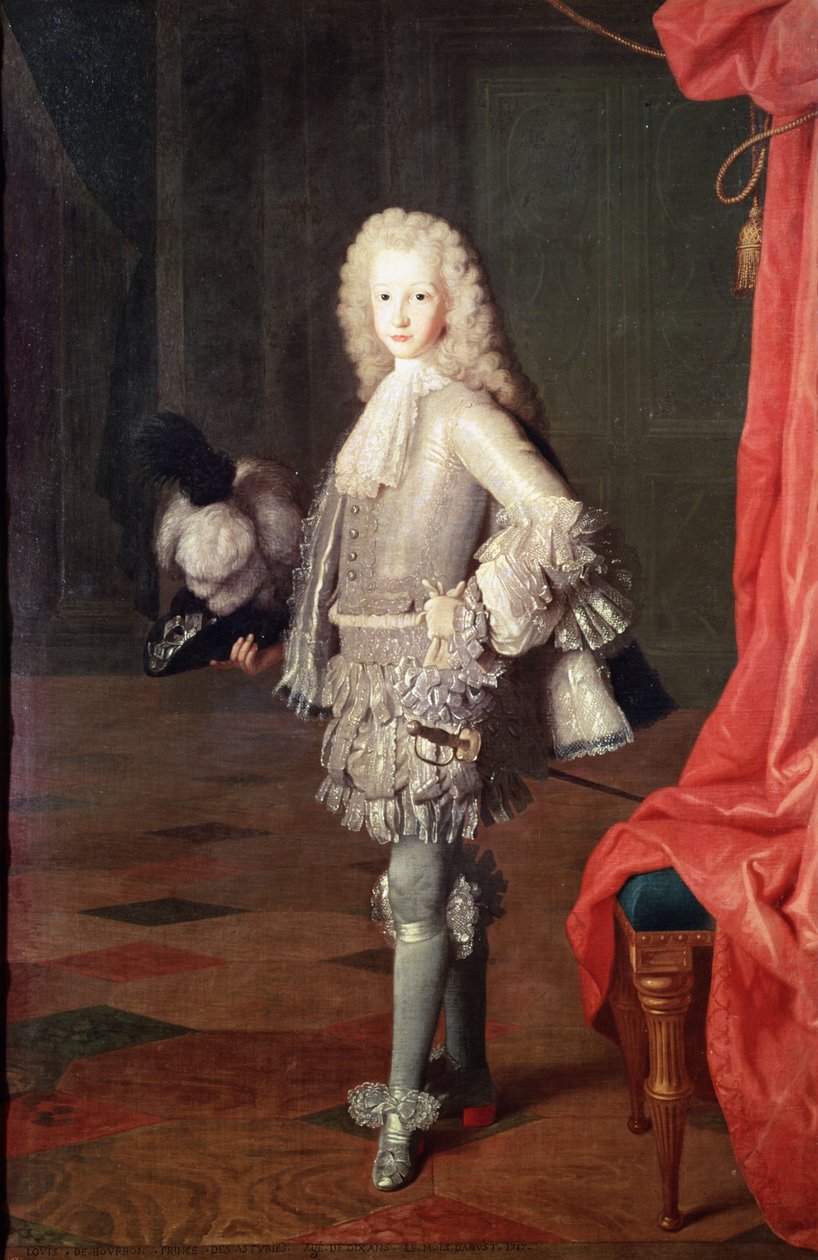 Portrett av Louis I av Spania av Michel Ange Houasse