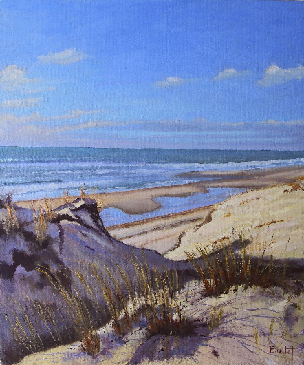 Sanddynene ved Atlanterhavskysten (olje på lerret) av Michel Bultet