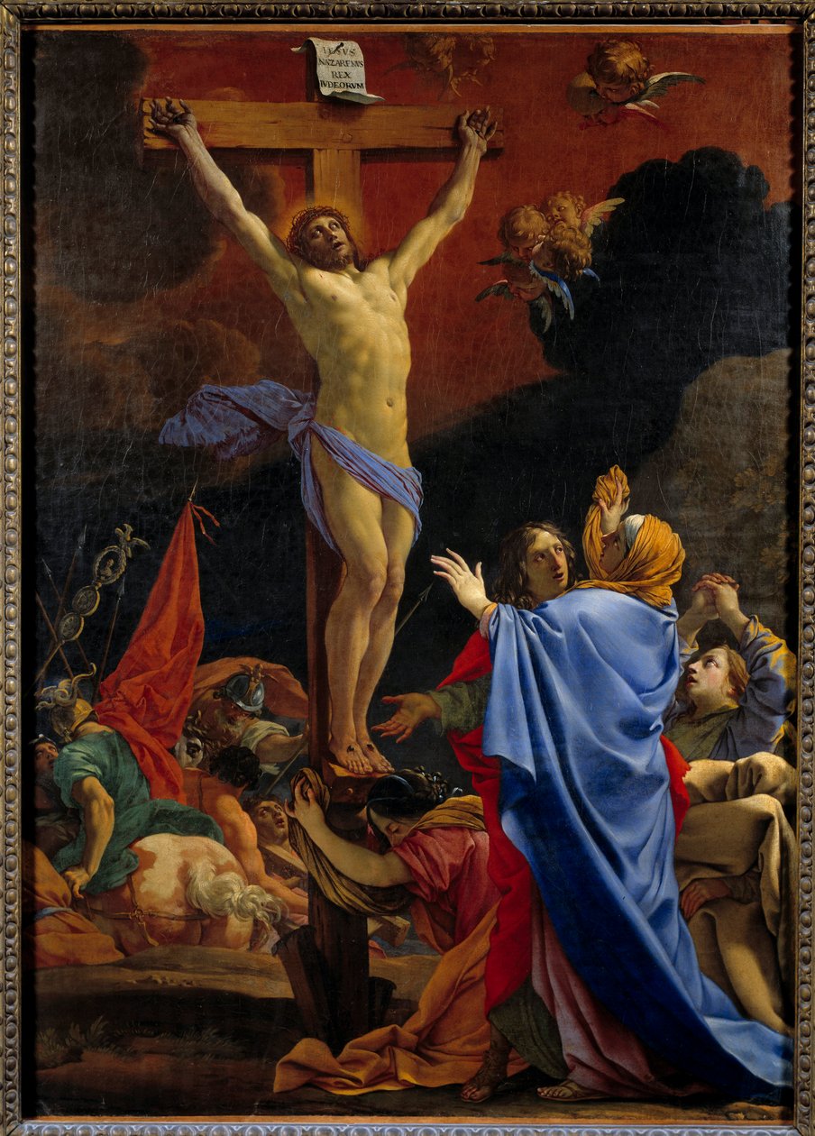 Kristus på korset. Maleri av Michel Dorigny (1617-1665) av Michel Dorigny