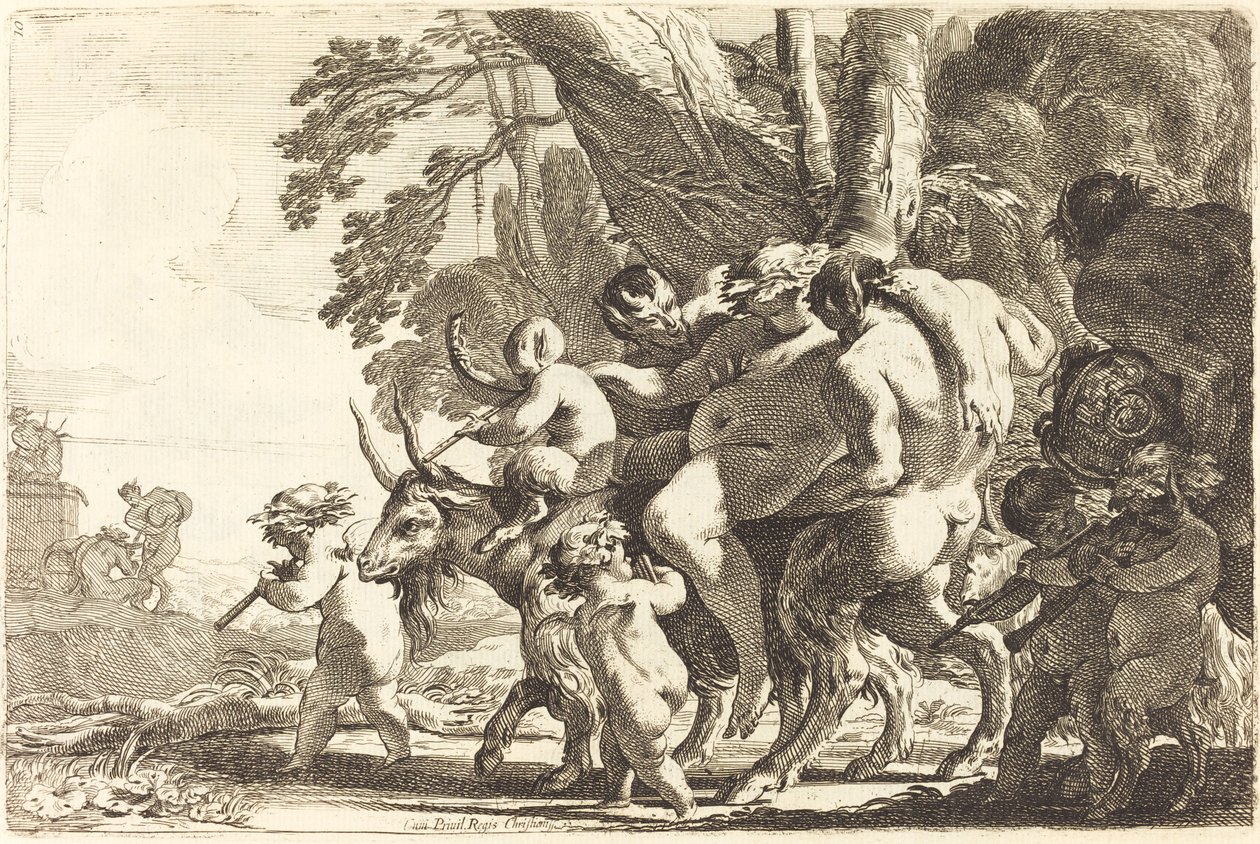 Drunken Silenus av Michel Dorigny