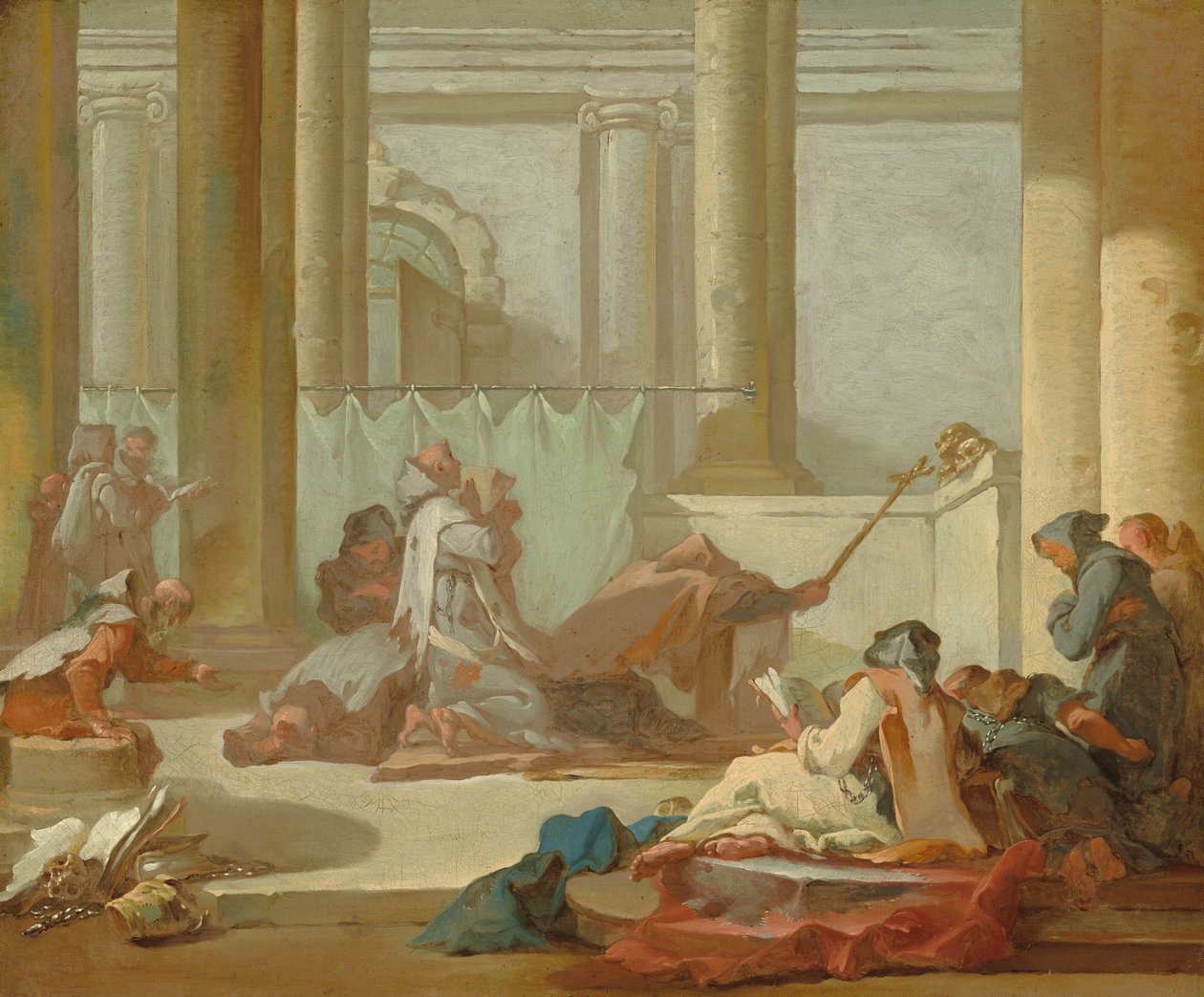 Tilbedelsen av hodeskallene, ca. 17331734. av Michel Francois Dandre Bardon