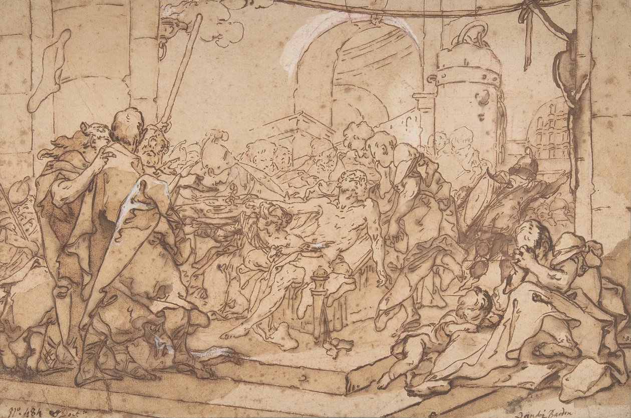 Sokrates død, ca. 1749. av Michel Francois Dandre Bardon