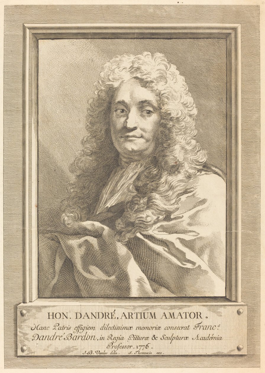 Portrett av kunstnerens far av Michel François Dandré Bardon after Jean Baptiste Van Loo