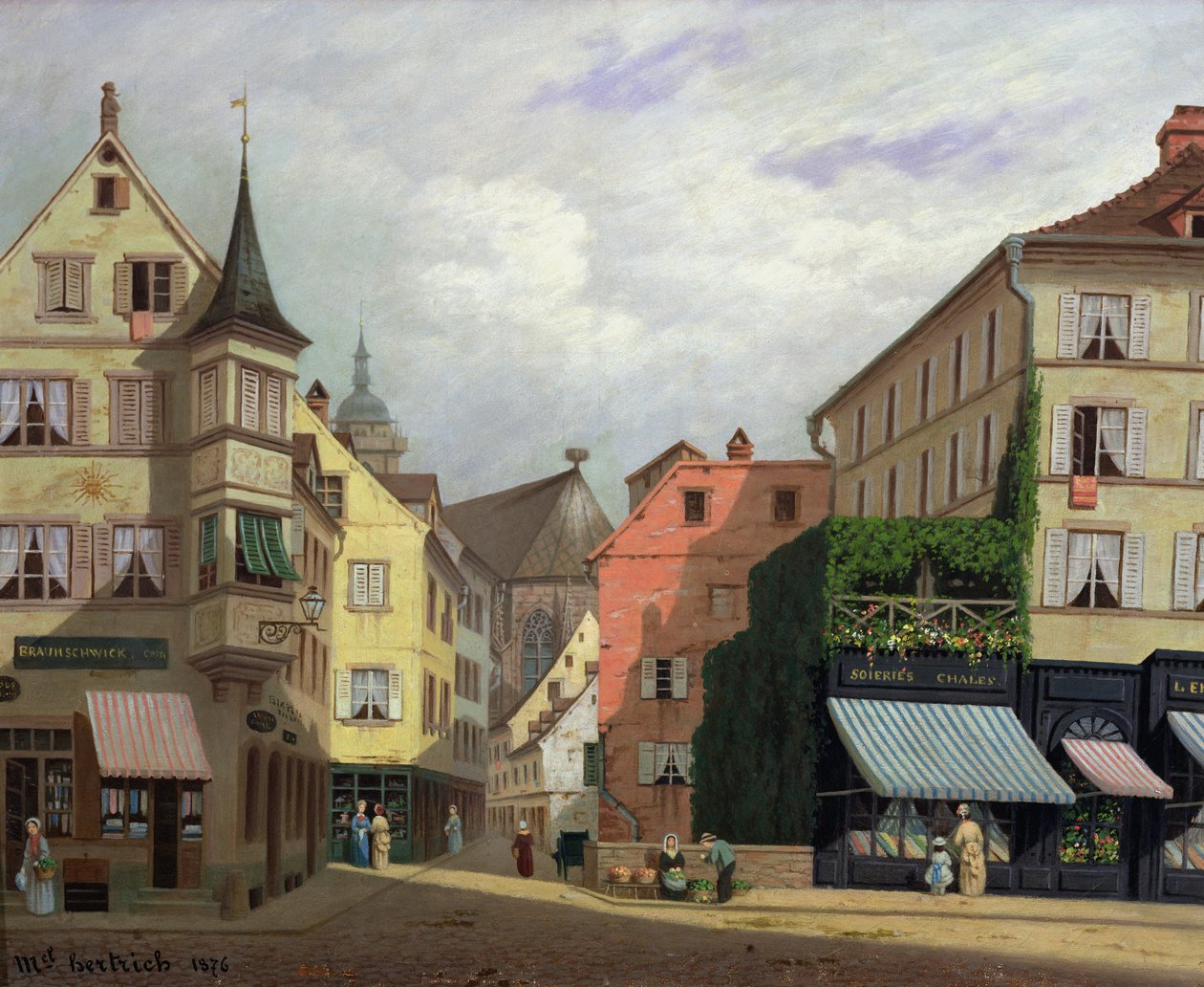 Maison Mathieu, Grand-Rue, Colmar, 1876 av Michel Hertrich