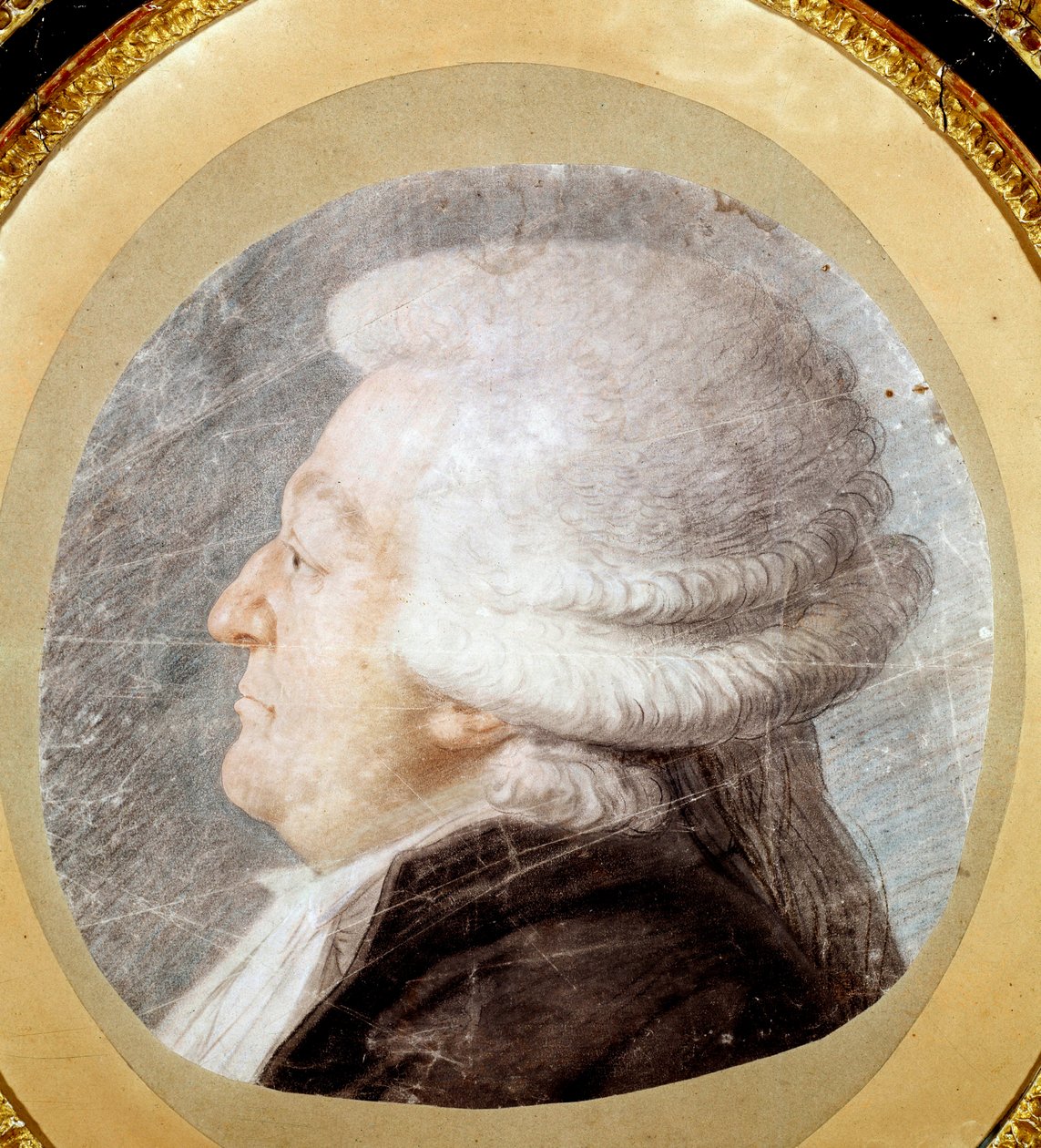 Portrett av Honore Gabriel (Honore-Gabriel) Riqueti, greve av Mirabeau (1749-1791) i drakten til deputat fra den tredje staten i 1789. Tegning av Michel Honore Bounieu (1740 - 1814) av Michel Honore Bounieu