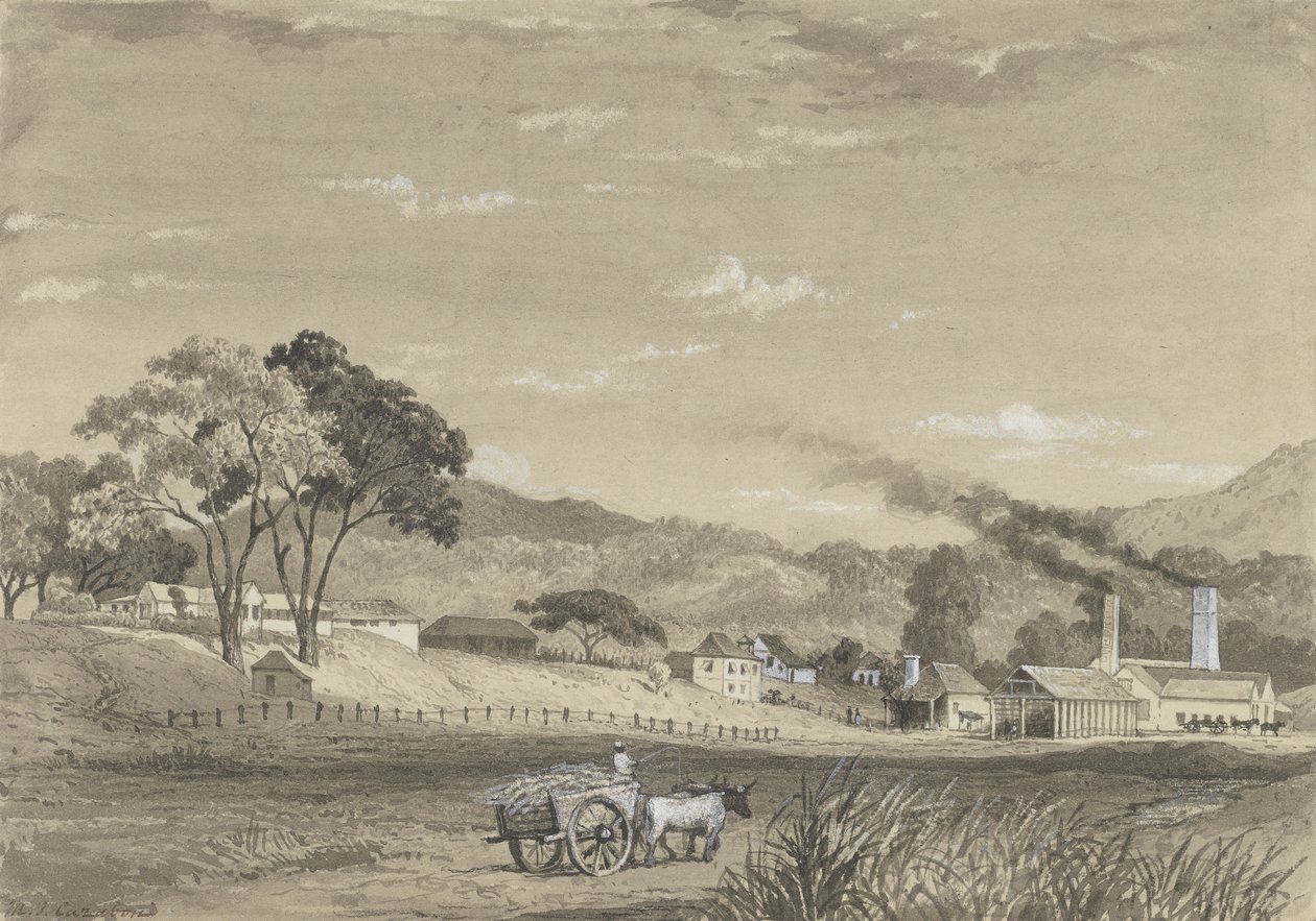 Garden Estate, Arouca av Michel Jean Cazabon