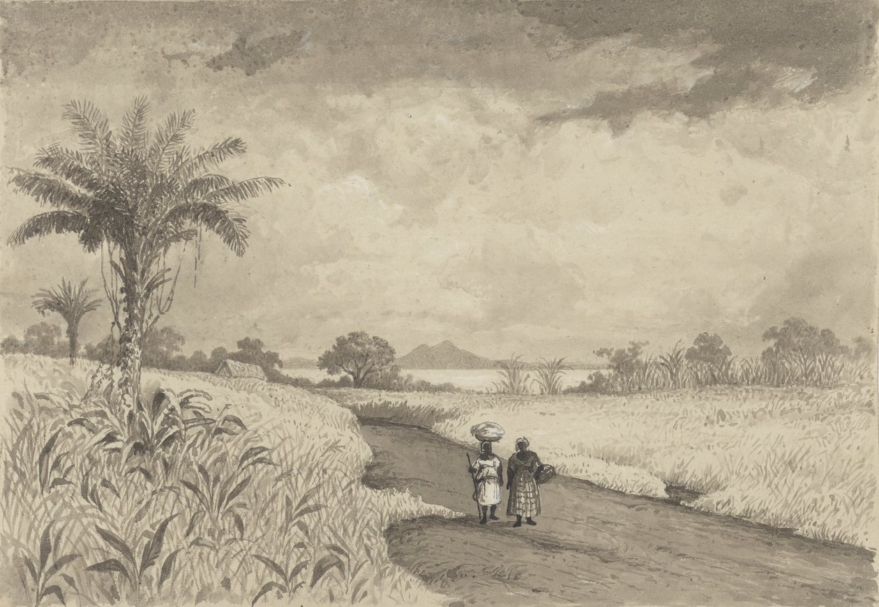 Veien til Pitch Lake av Michel Jean Cazabon