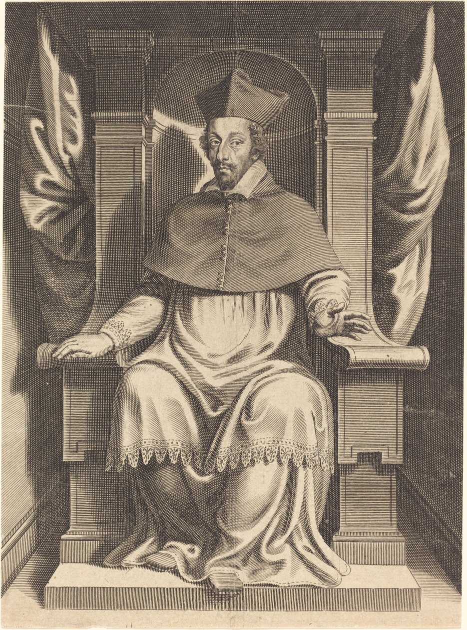Armand Jean du Plessis, kardinal Richelieu av Michel Lasne