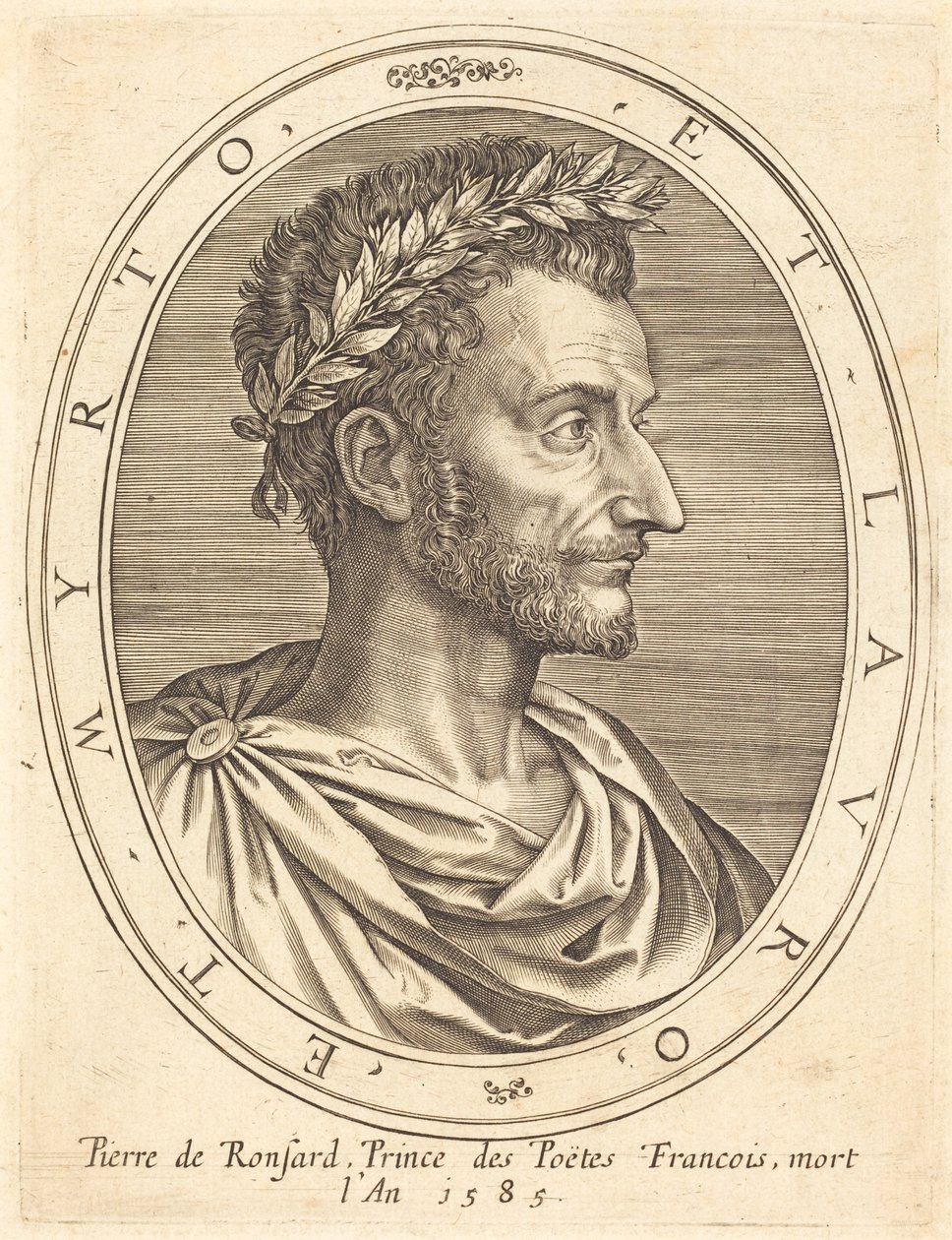 Pierre de Ronsard av Michel Lasne