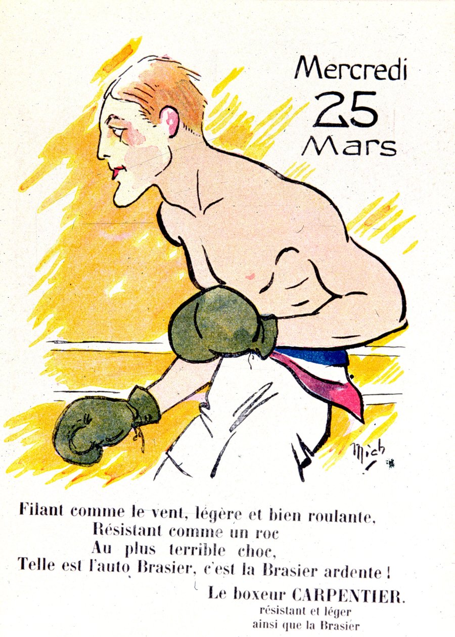 Bokseren Georges Carpentier, ca. 1920 av Michel Liebeaux