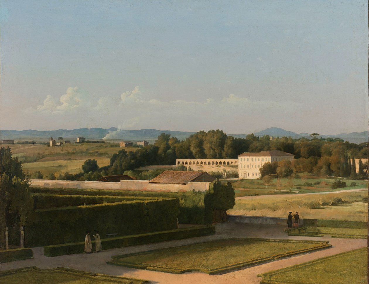 Utsikt over hagene til Villa Medici Utsikt over hagen til Villa Medici av Michel Martin Drolling