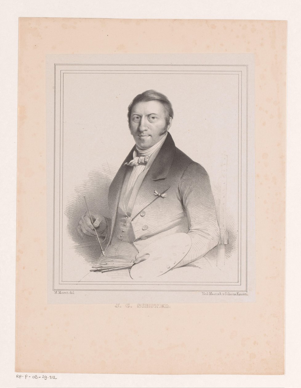 Portrett av Johannes Christian Dish av Michel Mourot