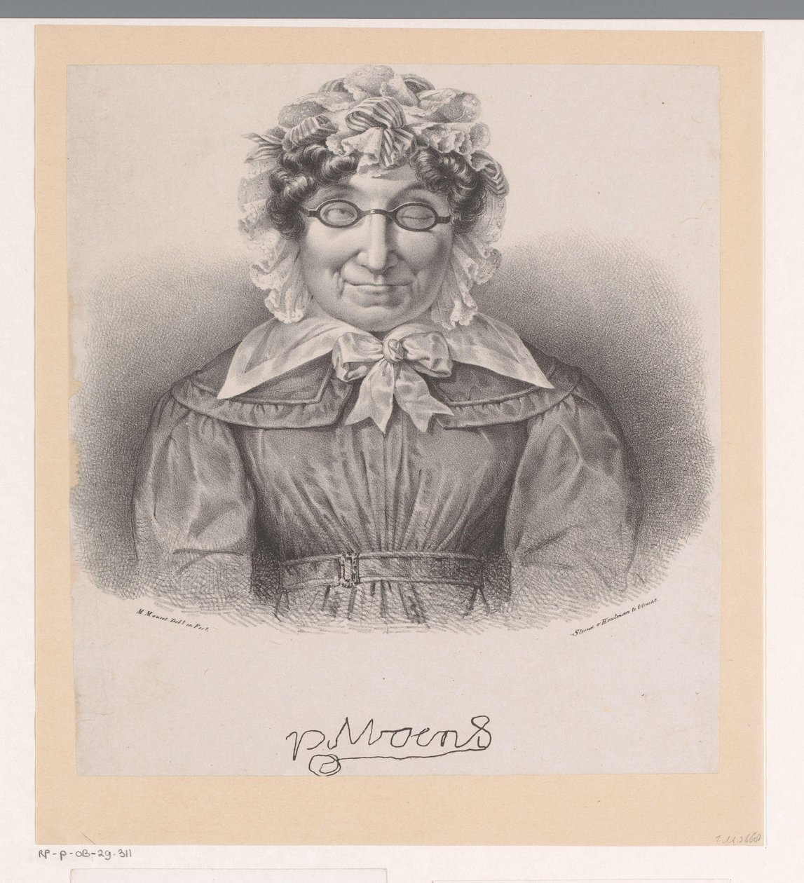 Portrett av Petronella Moens av Michel Mourot