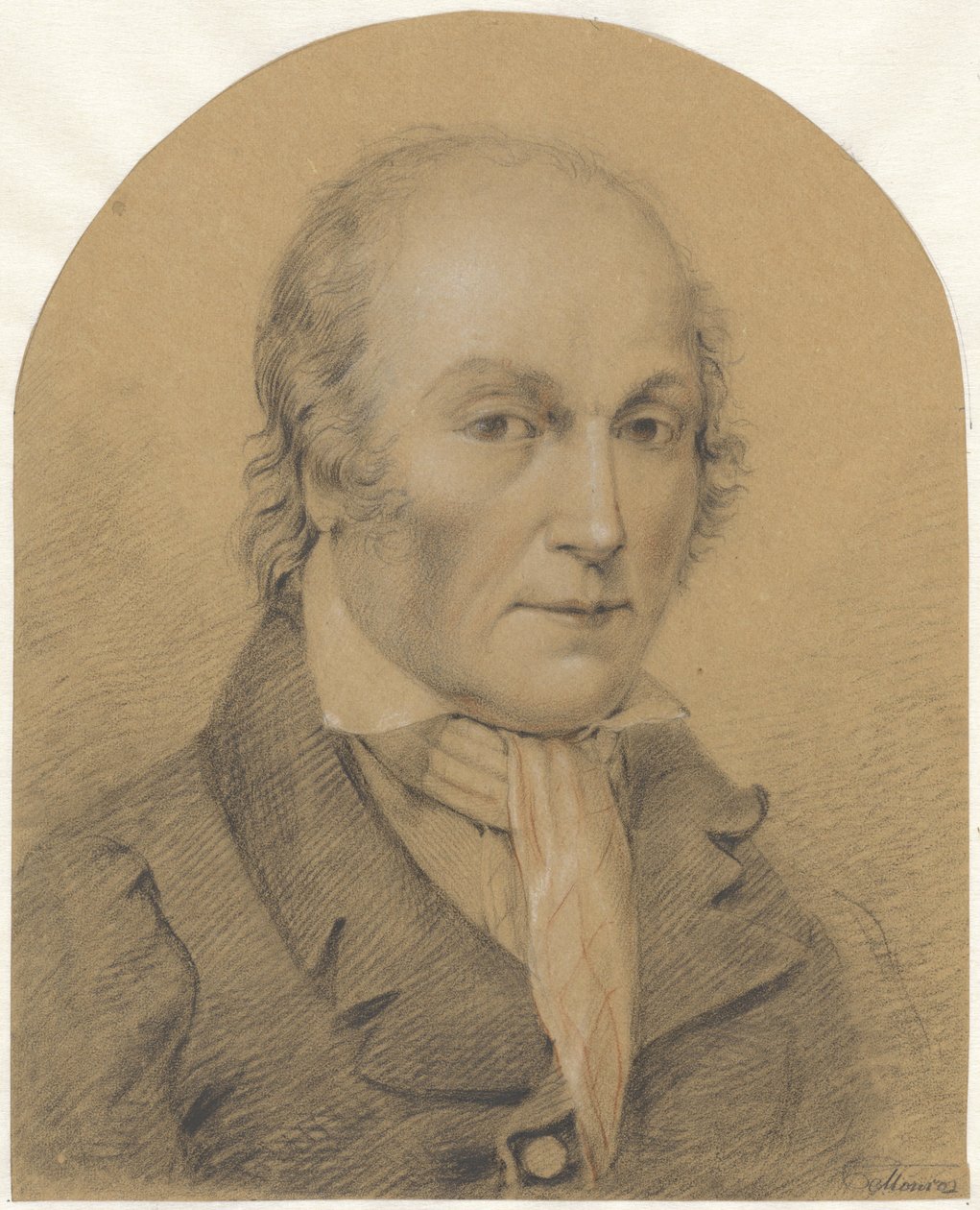 Selvportrett av Jean François Michel Mourot av Michel Mourot