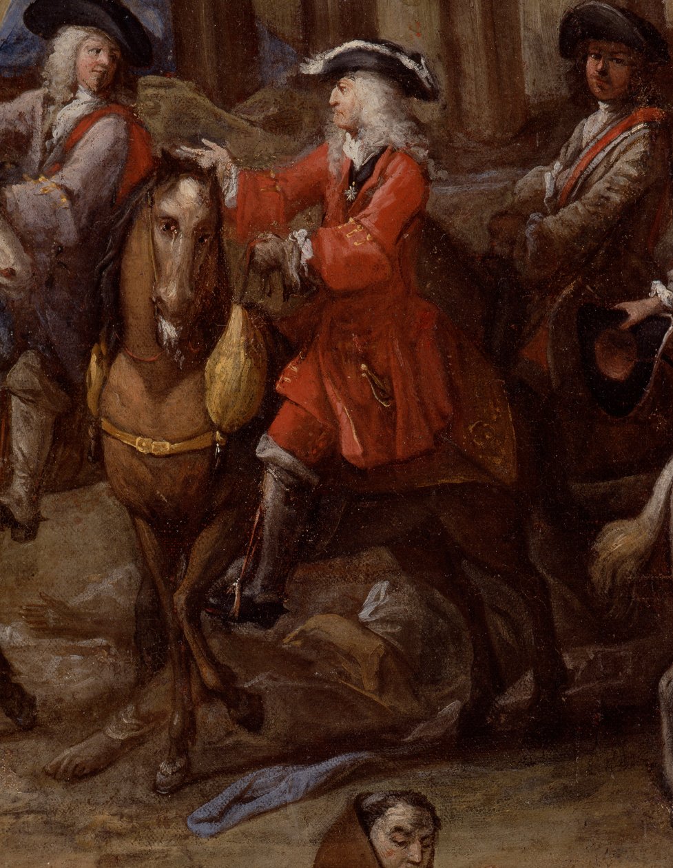 Utsikt over rådhuset (av Marseille) under pesten i 1720 av Michel Serre