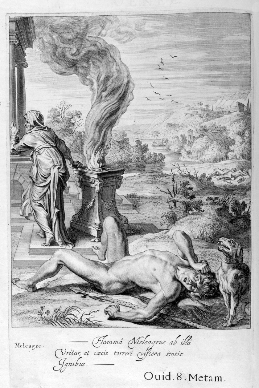 Meleager, 1655 av Michel de Marolles
