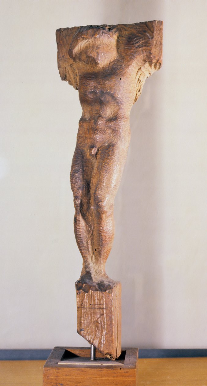 Korsfestelse (terrakotta) av Michelangelo Buonarroti