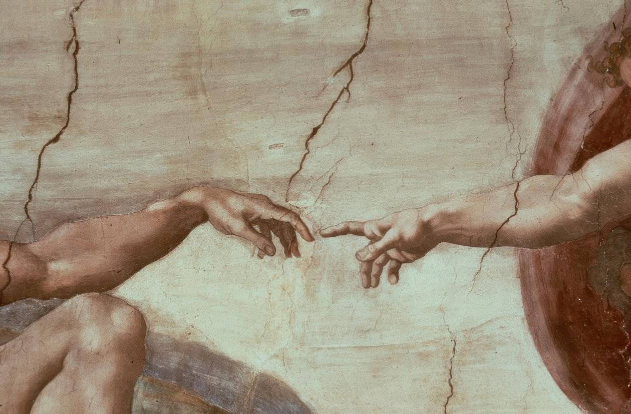 Skapelsen av Adam av Michelangelo Buonarroti