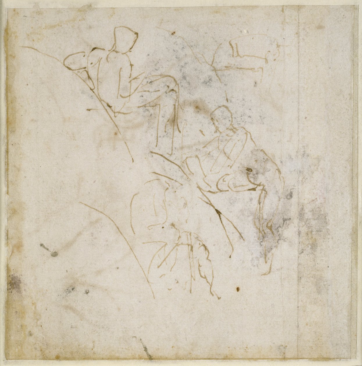 Figurstudie, ca. 1511 av Michelangelo Buonarroti