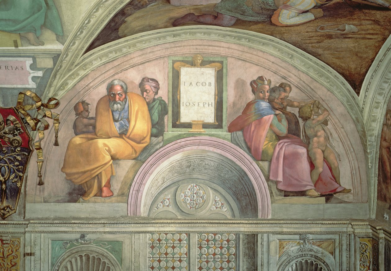 Jakob og Josef, Det sixtinske kapell av Michelangelo Buonarroti