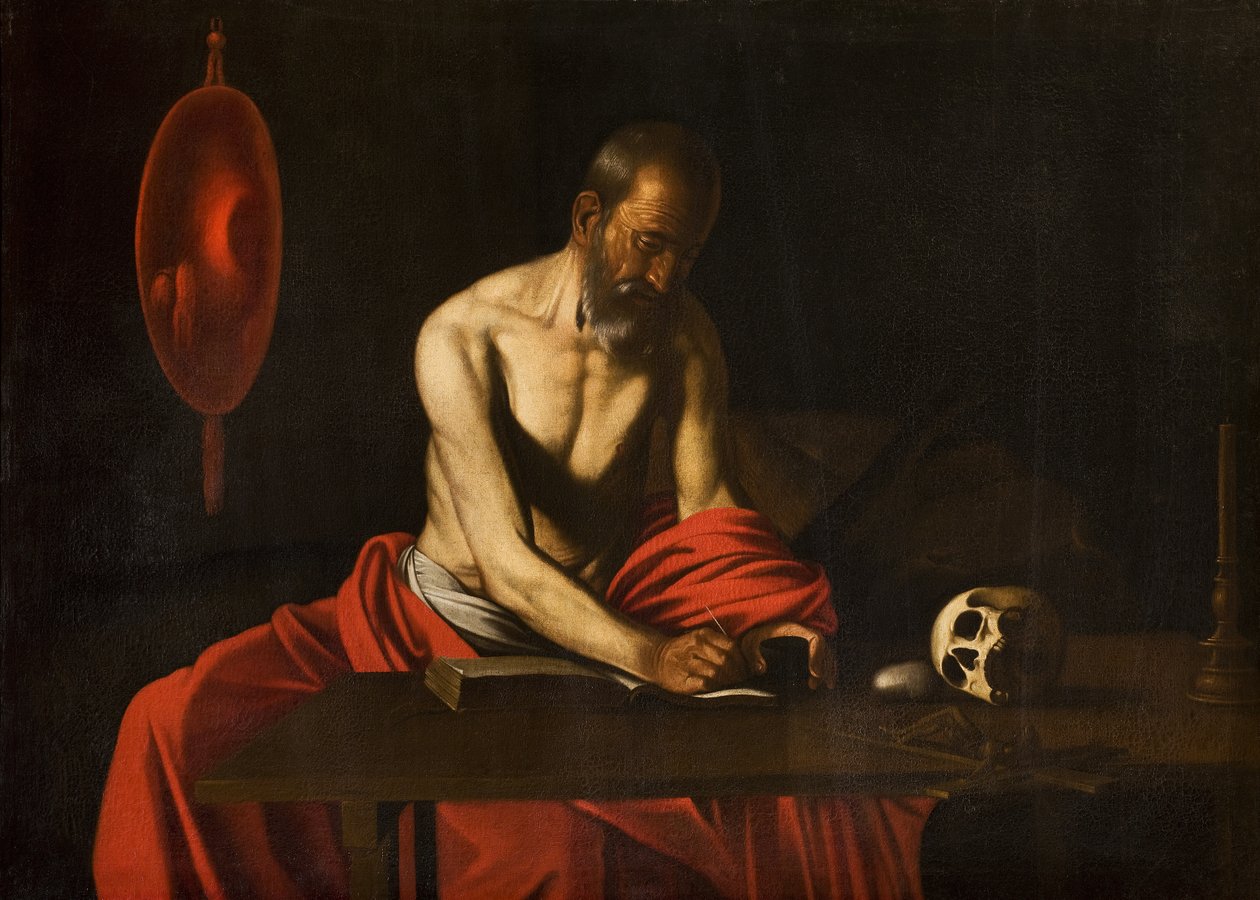 Saint Hieronymus, 1607 av Michelangelo Merisi Caravaggio