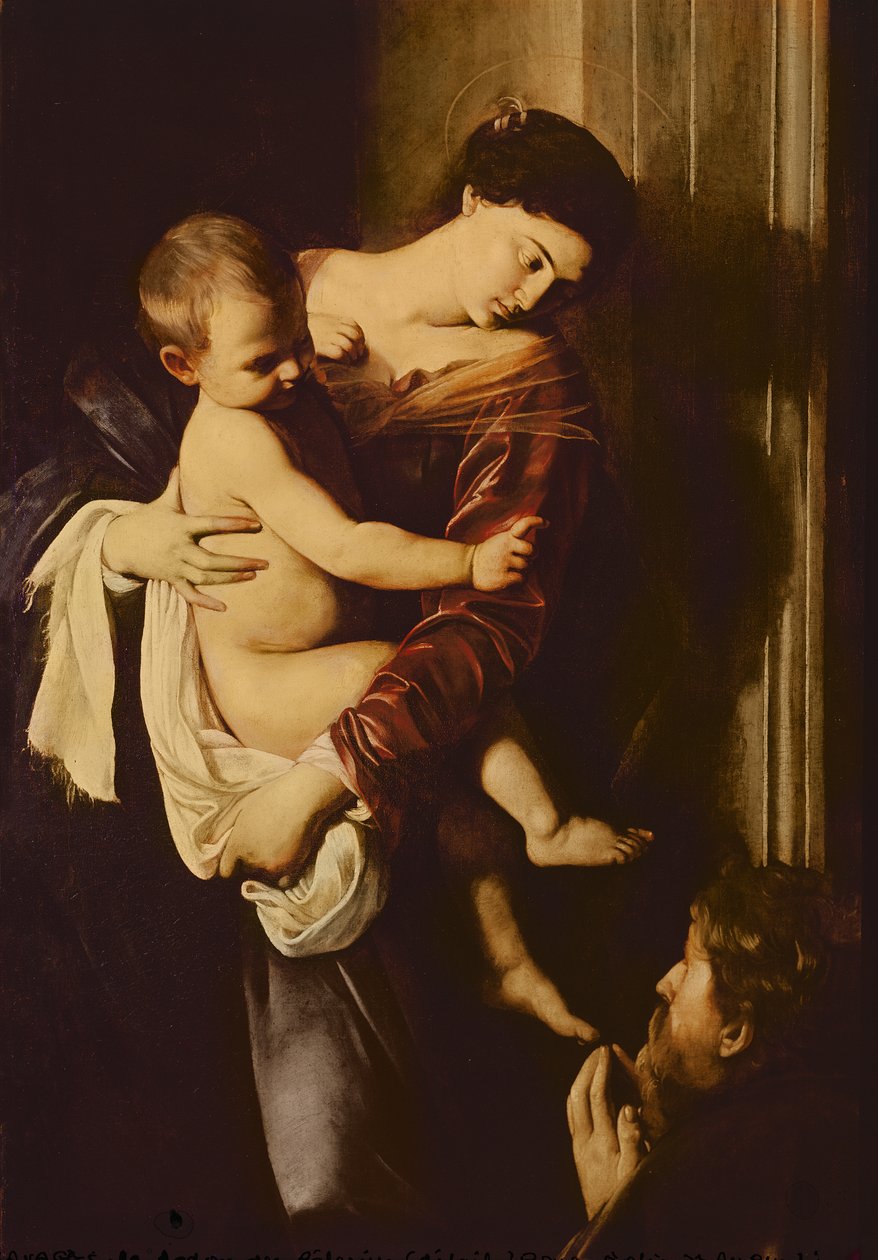 Detalj av Madonna of the Pilgrims, ca. 1603-05 av Michelangelo Merisi Caravaggio