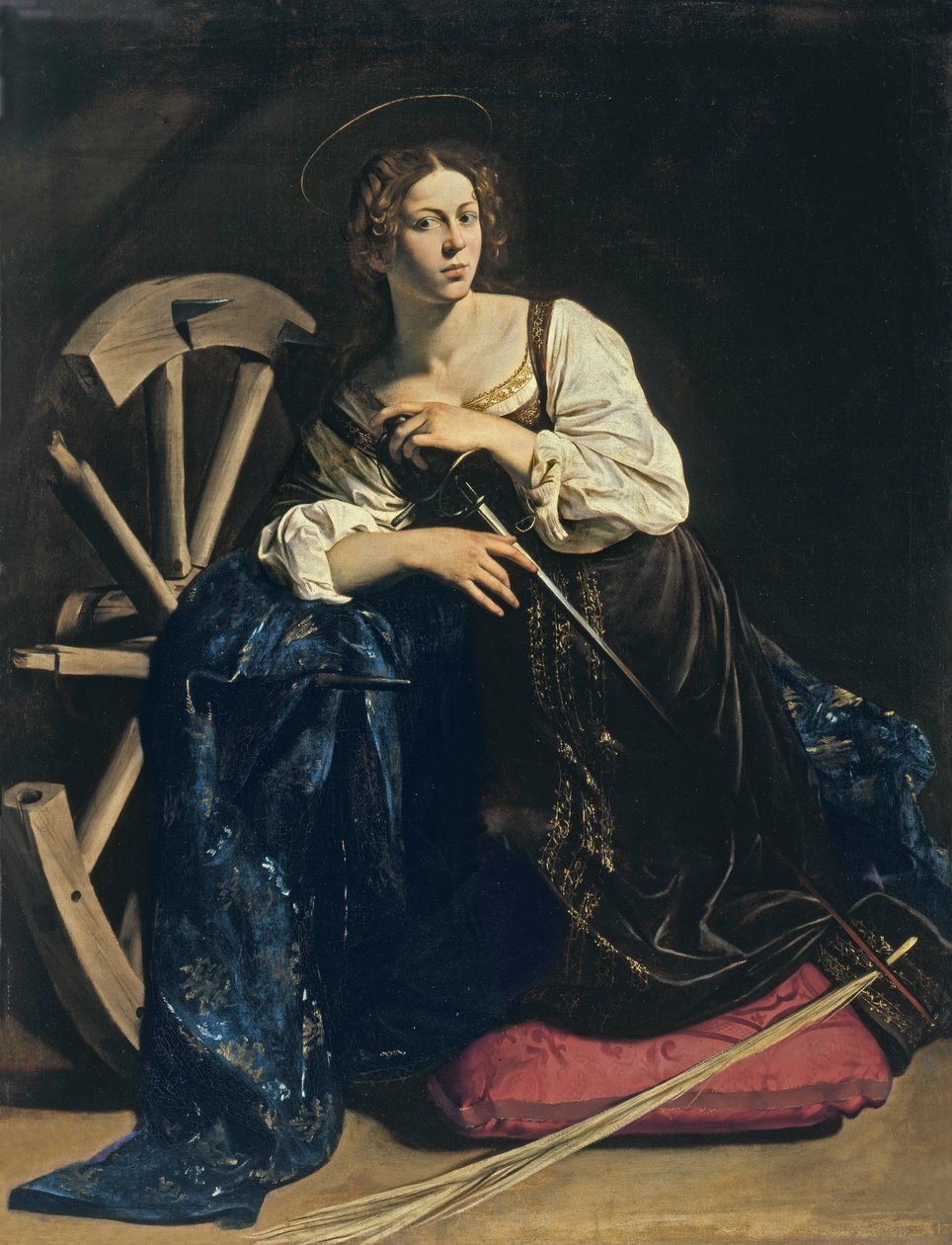 Den hellige Katarina av Alexandria av Michelangelo Merisi Caravaggio