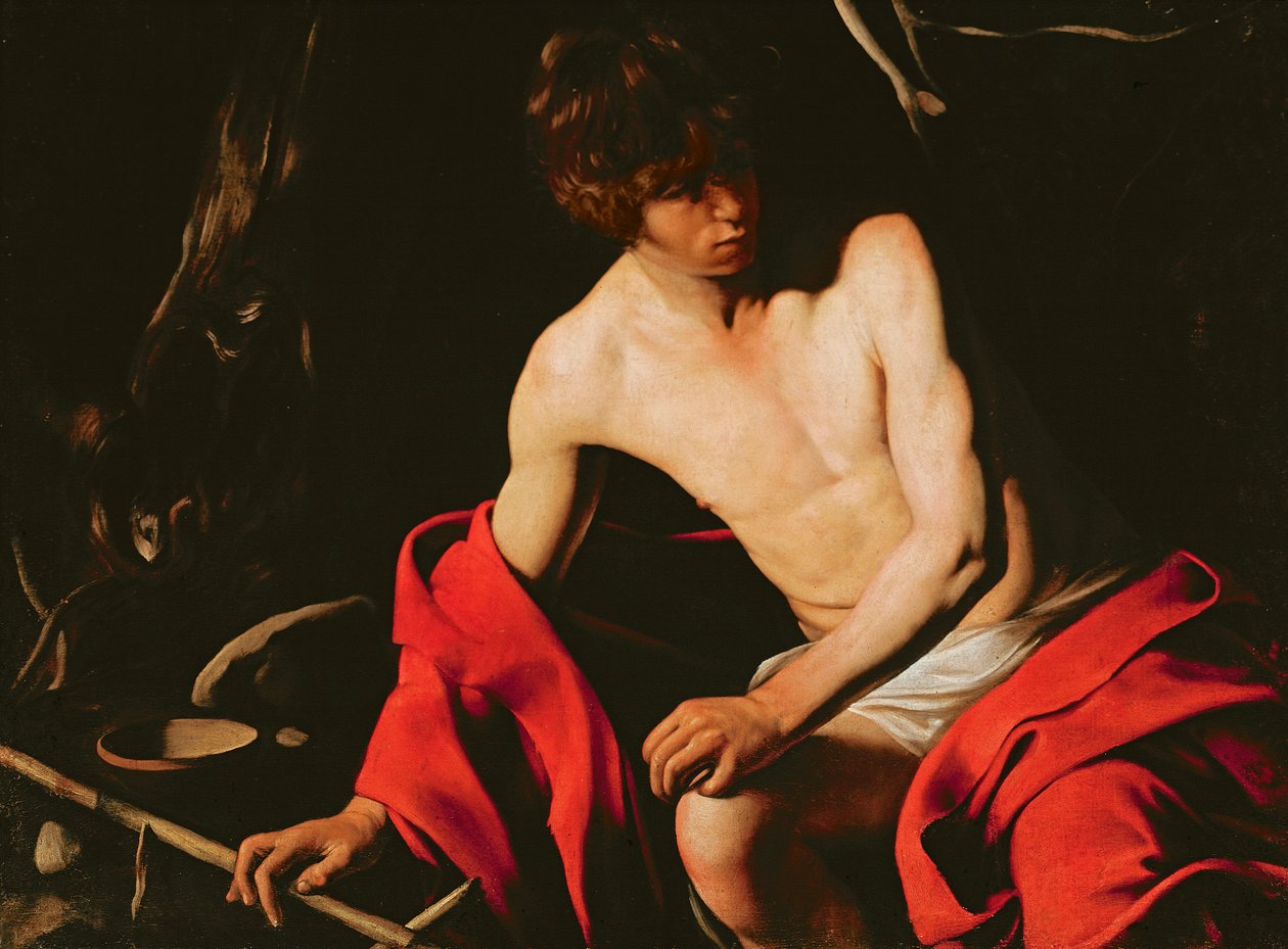 St. Johannes døperen, ca. 1598-99 av Michelangelo Merisi Caravaggio