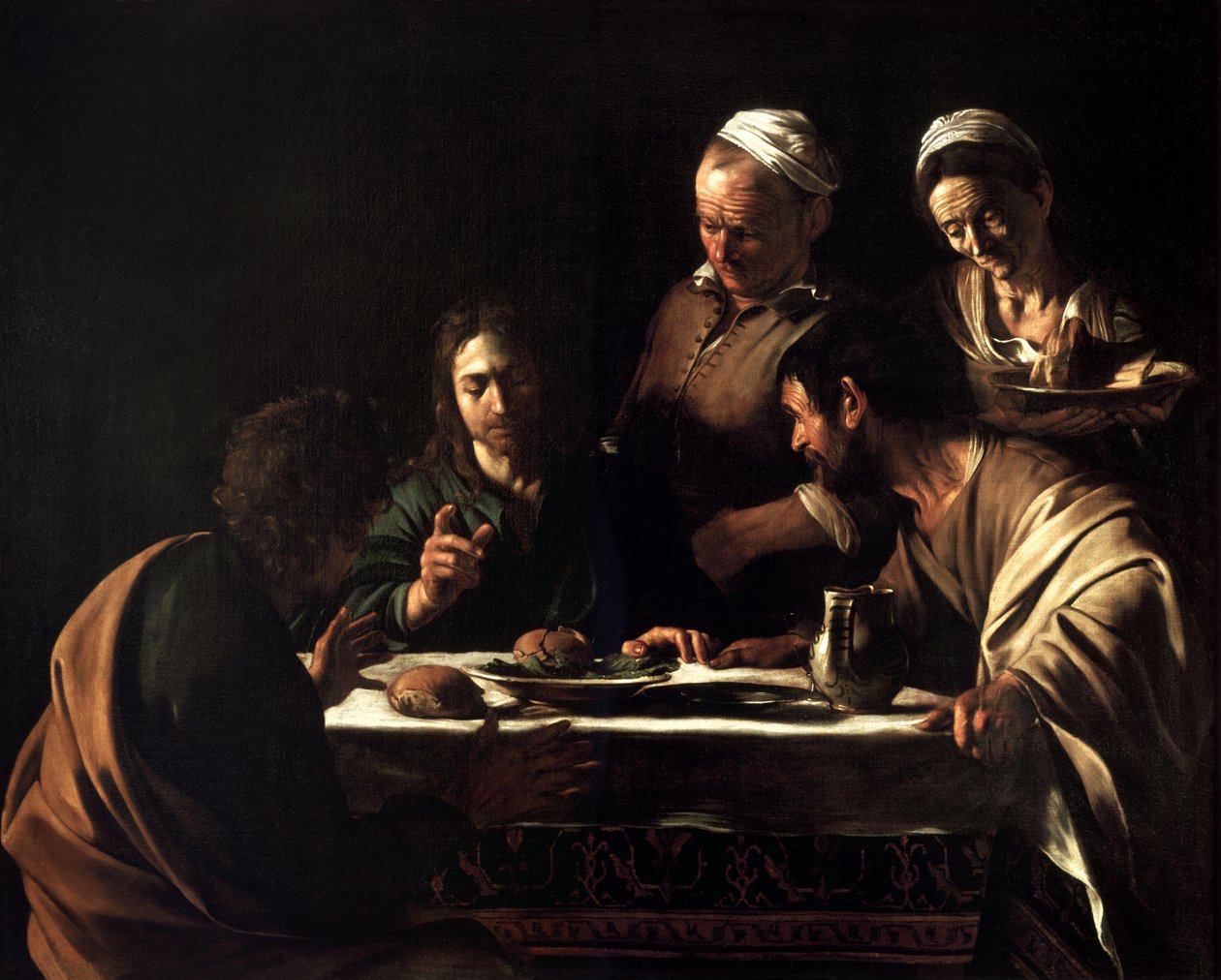 Kveldsmat på Emmaus av Michelangelo Merisi Caravaggio