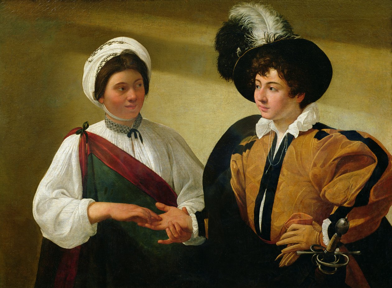 Spåkonen, ca. 1596-97 av Michelangelo Merisi Caravaggio