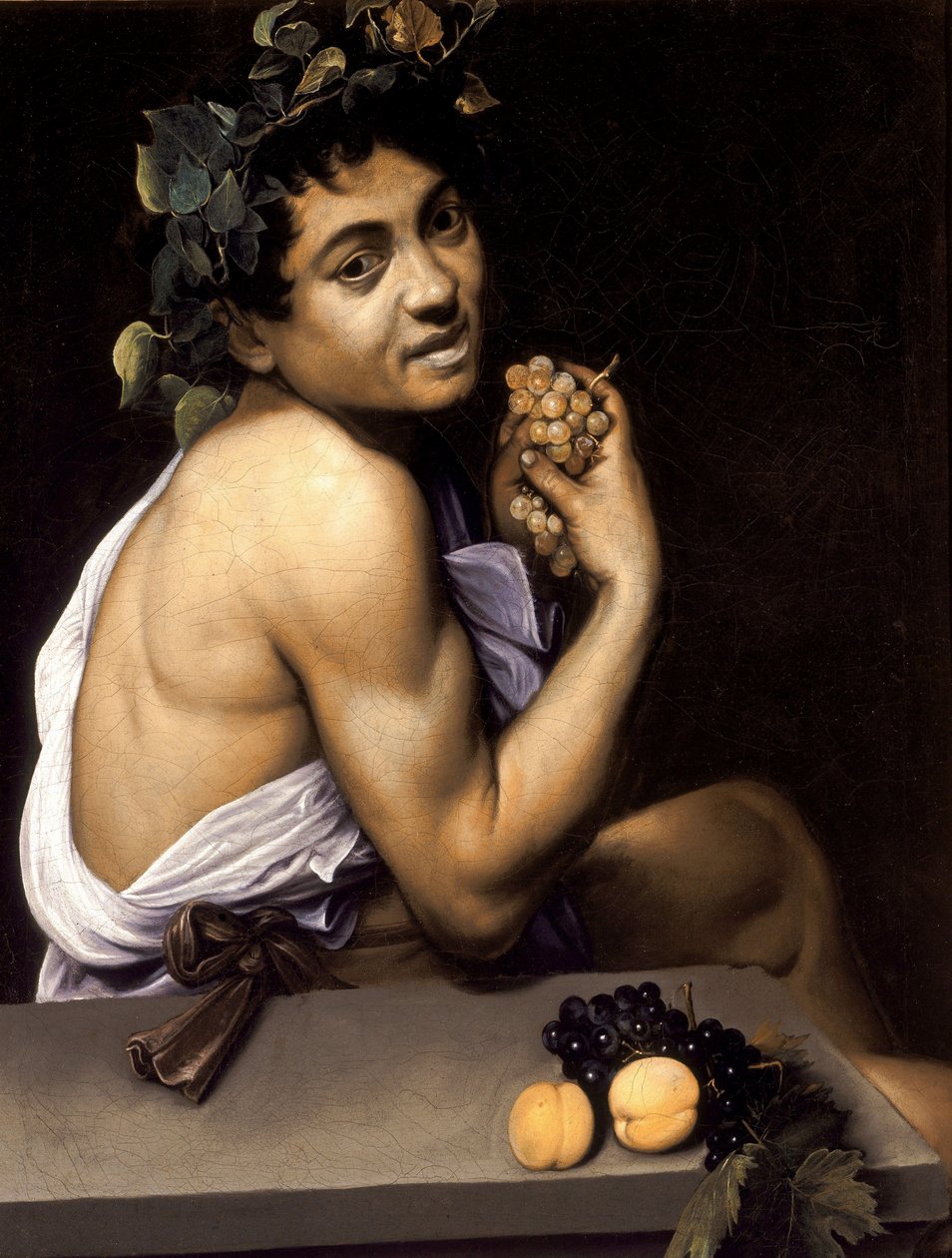 Ung syk Bacchus av Michelangelo Merisi Caravaggio