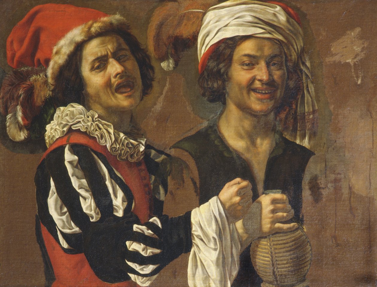 En sanger og en drikker av Michelangelo Merisi Caravaggio