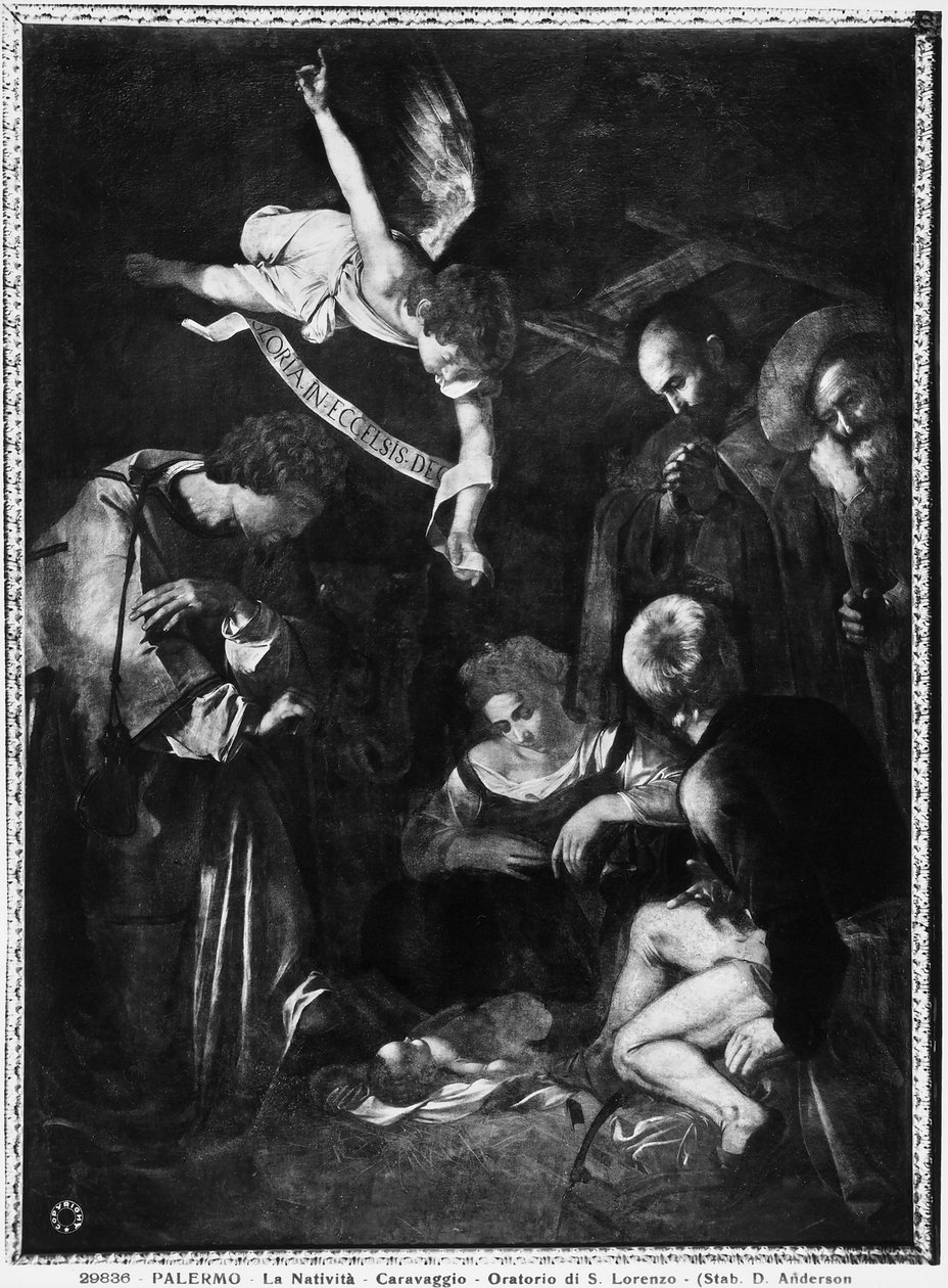 Fødsel, 1609 av Michelangelo Merisi Caravaggio