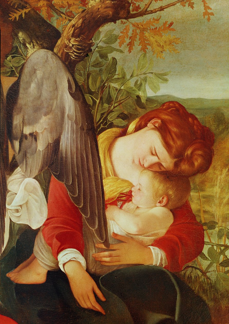 Hvil på flyturen til Egypt, ca. 1603 (detaljer) av Michelangelo Merisi Caravaggio