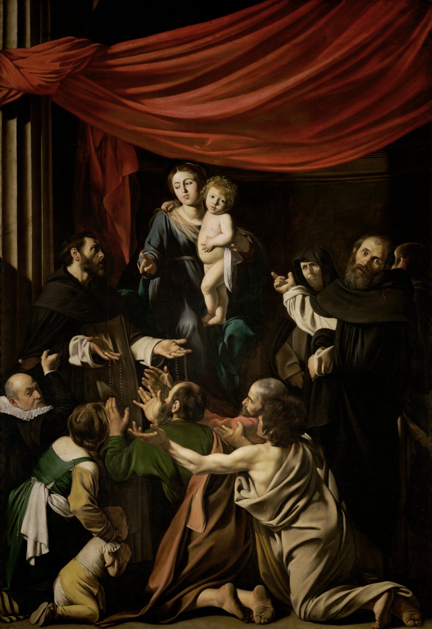 Madonna fra rosenkransen av Michelangelo Merisi Caravaggio