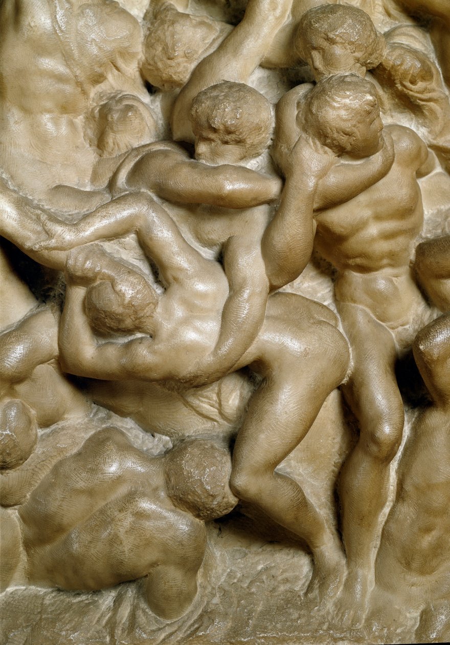 Slaget ved Lapiths mot kentaurene av Michelangelo Buonarroti